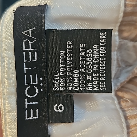Etcetera Women's Beige and Cream Pants Size 6 - Picture 5 of 5